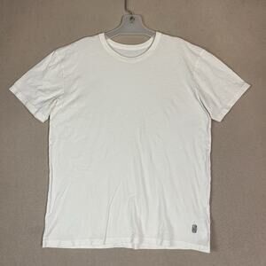 Standard Issue‎ T Shirt Mens M Ivory Short Sleeve Crew Neck Regular Fit Cotton